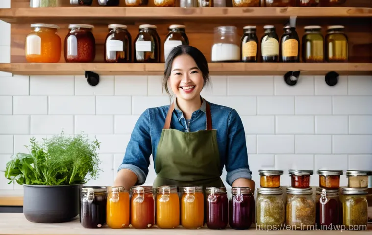 도시 발효실 마케팅 전략 및 팁 - Image Prompt 1: The Passionate Urban Fermenter** 도시 발효실 마케팅 전략 및 팁 - Image Prompt 1: The Passionate Urban Fermenter**
