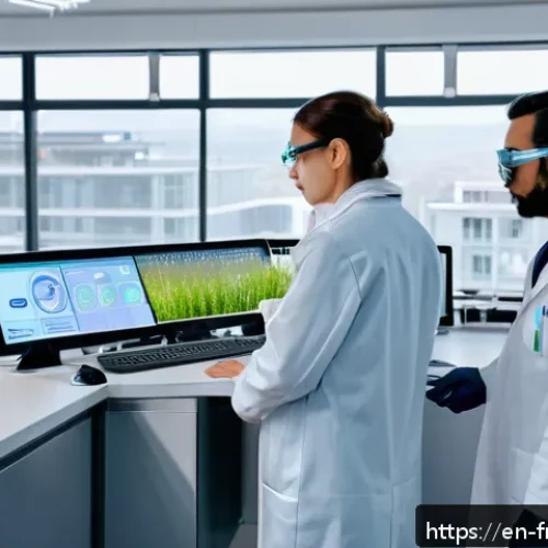 Home 28 도시 발효실 운영 시 유용한 소프트웨어 - A modern urban fermentation laboratory interior featuring scientists and technicians collaborating a...