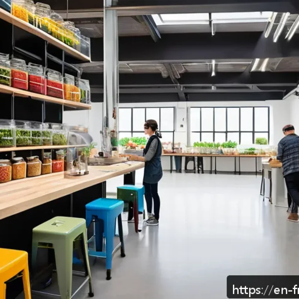 도시 발효실 운영을 위한 베스트 프랙티스 - A bright and spacious urban fermentation lab featuring an open floor plan with large windows letting...