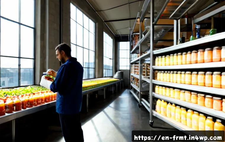 도시 발효실에서 수익성 높은 제품 개발 - Photorealistic urban fermentation studio in a renovated city warehouse, an entrepreneur in clean cas...